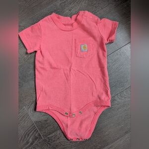 Carhartt Pink Baby Bodysuit